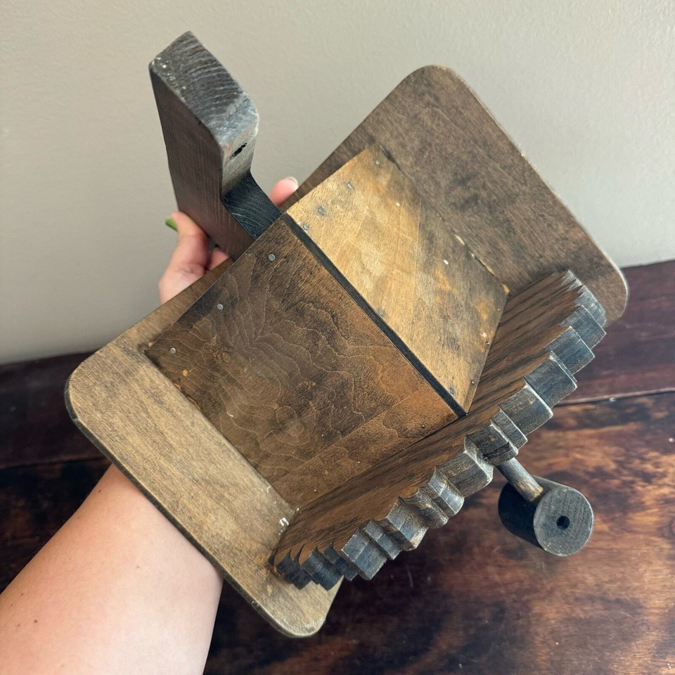 Hand Crafted Solid Wood Bird House with Face & Smoking Pipe Decor eBay