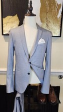 ZARA Men's Light Gray/ 2 Piece Blazer 40