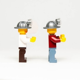 LEGO 4204 Mining Minifigure Lot - Foreman (cty0309 cty0322)  Gold Miner Foreman