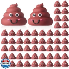 WinnerWhy 25 Pcs Mini Poop Figures Small Poop Figurines Poo Toys Fake Poop Cl