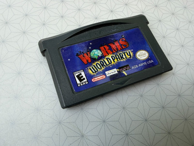 Worms World Party Nintendo GameBoy Advance GBA-Authentic-Cartridge Only-Tested