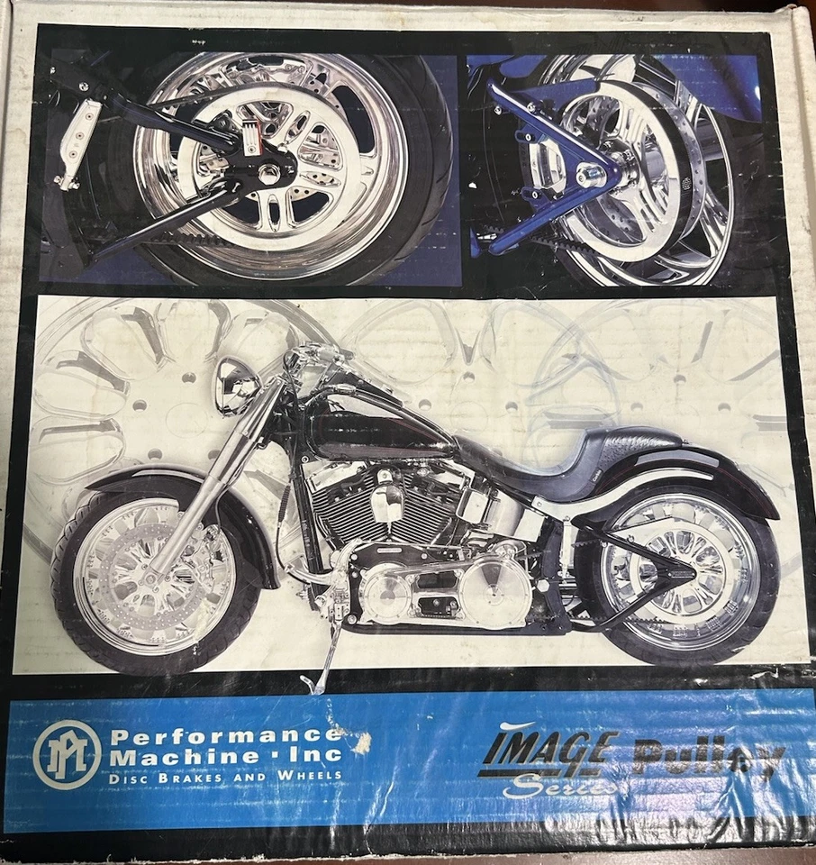 Nuevo - Polea Harley Softail 66t corte contraste máquina rendimiento 07-17 Foto 2 de 3