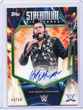 2025 Topps Exalted WWE The Honky Tonk Man Streamline Signature On-Card Green /50