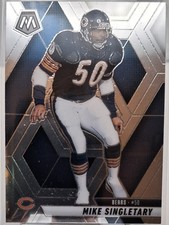 2025 Panini Mosaic Mike Singletary Silver Prizm #153 with Sleeve Chicago Bears