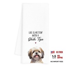 Shih Tzu 16x24 Inch Kitchen Towels - Gifts for Women - Tea  Hand Towels