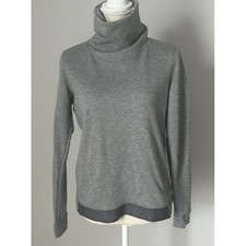 Nike Dri Fit Womens Funnel Cowl Neck Pullover Sweatshirt Gray 860130 Small