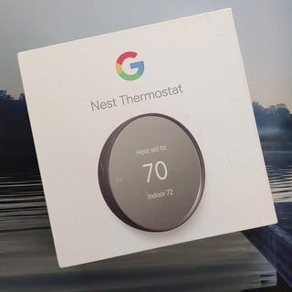 Google Nest Thermostat G4CVZ Programmable App Controlled Charcoal Open Box