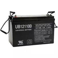 12-Volt 110 Ah I6 Terminal Sealed Lead Acid SLA AGM Rechargeable Battery