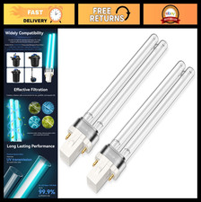 13W G23 UV Bulb Replacement - 2 Pack for Pond Filter Systems, 4-in-1 Kit, 1580-2