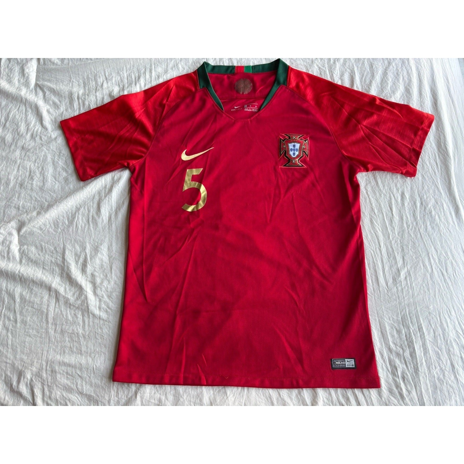 Nike 2018 Portugal Soccer Jersey Authentic L