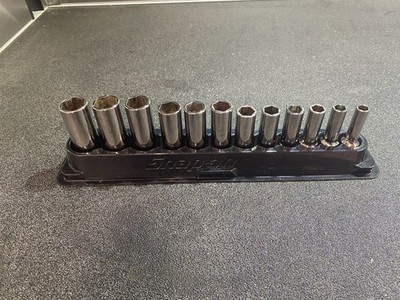 SNAP ON TOOLS FDX 212YSFSMY 12-teilig 6 Pt metrisch Flankenantrieb extra tief Set 8-19 mm +