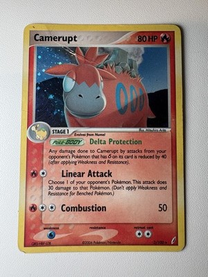 Camerupt [Holo Rare] Crystal Guardians #003/100 Stage 1 HP 80 ENG
