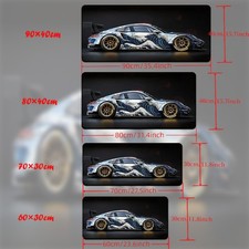 40 90cm1pc Vibrant Ukiyo-e Patterned Sports Car Design XXL Mousepad-Non-Slip