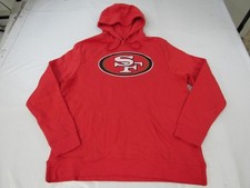 New San Francisco 49ers Mens Size 2XL-3XL Red Hoodie w/ Distressed Print