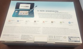 Nintendo 3DS Handheld System (CIB) - Aqua Blue NO Stylus, With Mario Party Game