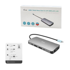 Image of i-tec USB-C Metal Nano 3x Display Docking Station + Power Delivery 100 W