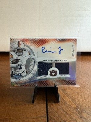 ERIC SINGLETON JR. 2025 BOWMAN U BEST DUAL PATCH REFRACTOR AUTO Q0902