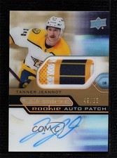2021 Upper Deck Premier Acetate Rookie Gold 45/65 Tanner Jeannot Patch Auto 16dy