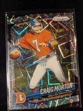 2025 Panini Prizm Football Silver Lazer Prizm - #15 Craig Morton - Denver 