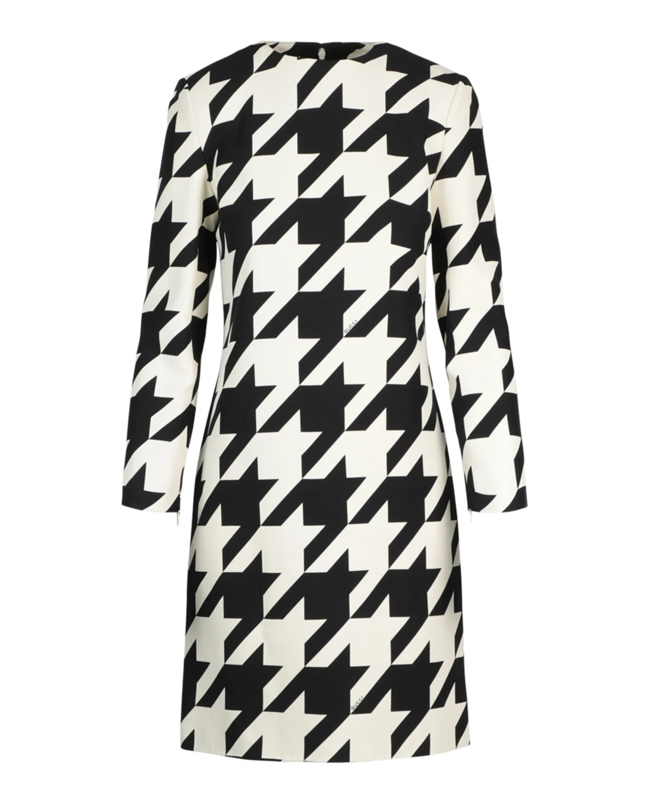 Robe femme Gucci pied de poule manches longues décalée