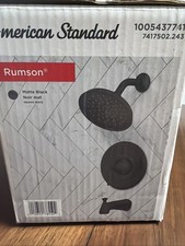 American Standard 7417502.243 Rumson Tub/Shower Faucet in Matte Black w/Valve