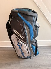 TaylorMade Catalina Golf Cart Trolley Bag 14 Way Divider Black Blue Grey