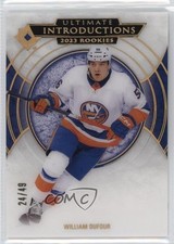2023 Upper Deck Ultimate Collection Introductions Gold 24/49 William Dufour uk2