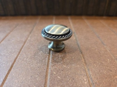 1.25 in diameter KNobHill antique brass cabinet knob kitchen bath