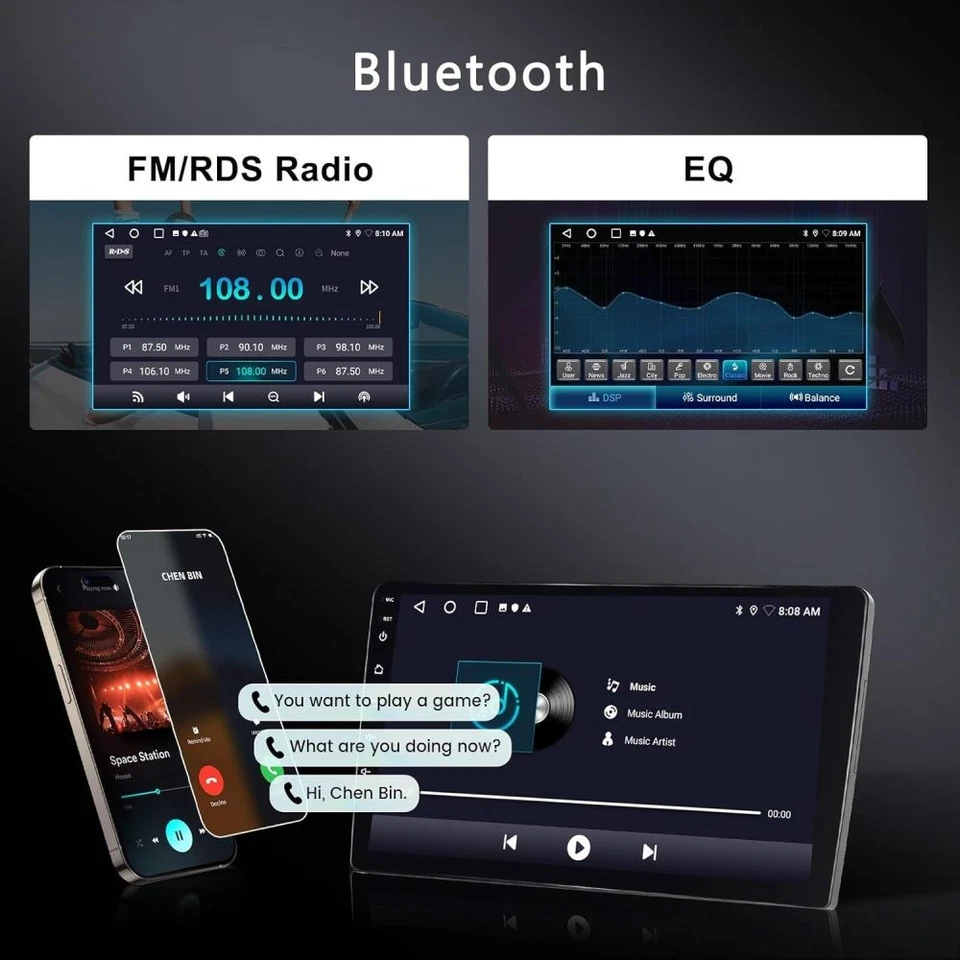 9" For Audi A3 8P 2003-2013 S3 Apple Carplay Android 15 Car Stereo Radio NAVI FM - Image 4 of 4