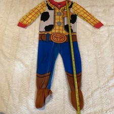 Disney Toy Story 4T Woody Footed Zip Pjs One Piece Night Outfit