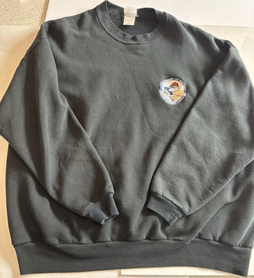 Jerzees Dept of Defense Computer Forensics Embroidered Black Fleece Crew Sweats 