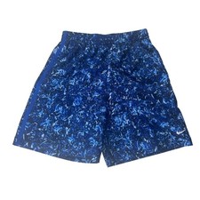 Nike Kids Boys XL Dri-FIT Training Shorts Blue Marble Print FV0275-480 NWT