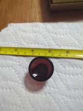 Open Mini Glass Salt Cellar, Purple Amethyst