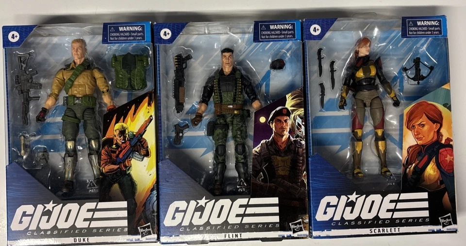 Figura de acción Hasbro GI Joe Duke Flint Scarlett 6 pulgadas Foto 2 de 4