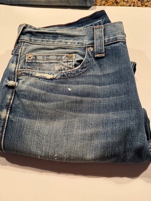 True Religion Jeans, Geno, Light Blue, 34 x 31, Relaxed Slim