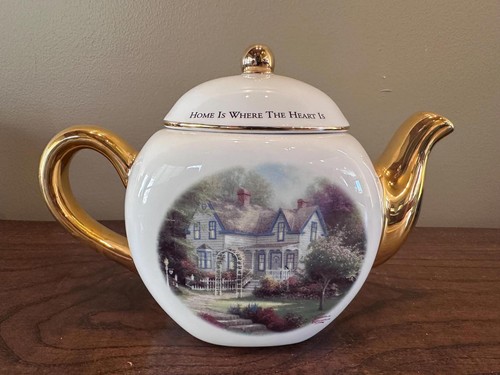 Teiera vintage Thomas Kincade casa è dove è il cuore - Foto 5 di 10
