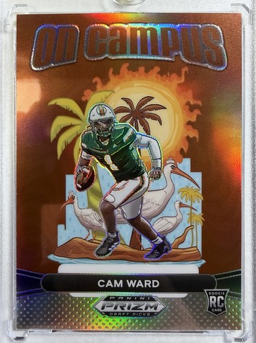 Cam Ward #10 2025 Panini Prizm Draft Picks On Campus card
