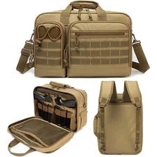 Tactical Gun Range Bag for Handguns and Ammo Pistol Case Shooting Range Backpack