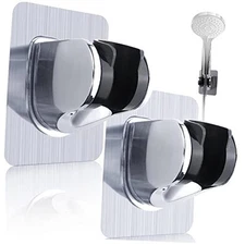 TCOTBE 2 Pieces Removable Shower Head Holder Adjustable Handheld Shower Head 