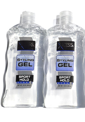2 Pack Xcess Styling Gel Sport Hold 10 Never Sticky 16oz