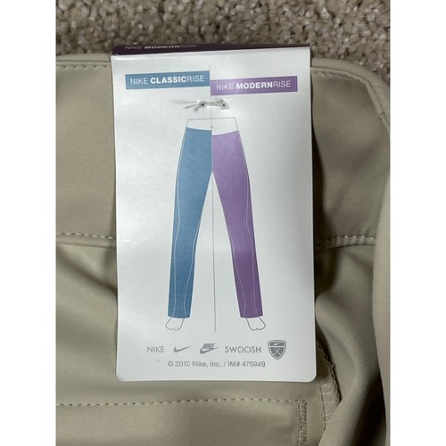 Nike Golf Women's NWT Dri-FIT Modern Rise Shorts Size 12 Beige Retro - Picture 11 of 12