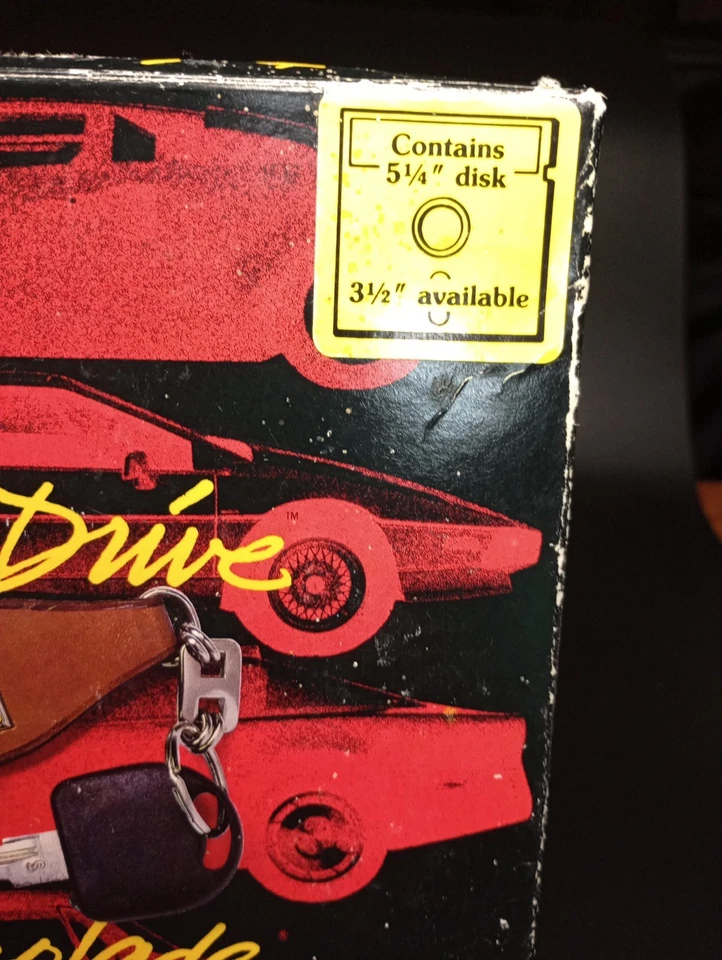 Accolade Test Drive 1987 Vintage IBM PC/XT/AT Tandy Series Racing Game Set Box - Image 4 of 4