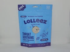 Lolleez Throat Soothing 15 Pops  Birthday Cake Exp 10/2026 
