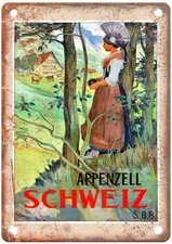 Vintage GODEFROY Auguste VIOLLIER Travel Poster Retro Look Sign T1895