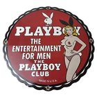 Vintage Playboy Bunny Logo Porcelain Sign - Entertainment for Men Club Show Sign