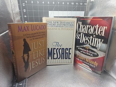 3 Religious Christian Inspiration Books, Amazing Grace, Seeking Solid Ground 