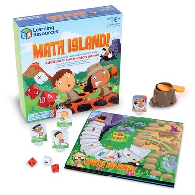 Math Island Adventure Game for Kids Fun Learning Addition Subtraction 2-4 Pla...