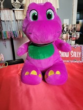 Fisher-Price Barney's World Jumbo Barney Plush, 26-inch Figure, Large Scale