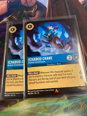 Ichabod Crane - Bookish Schoolmaster Whispers Well 4x x4 Disney Lorcana Playset