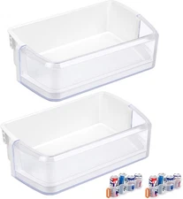 2 PACK DA97-06419C Refrigerator Door Shelf Bin Fors Samsung AP4567198 RFG293HARS